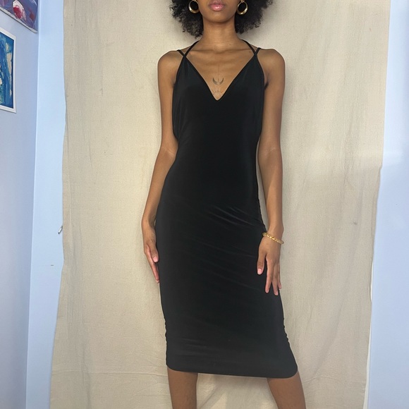 Black slip dress size 2 - Picture 1 of 2